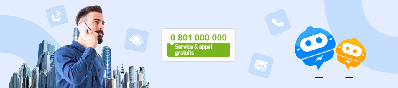 Illustration montrant comment les appels IA et les numéros verts révolutionnent la téléphonie pour les PME, offrant des solutions intelligentes et accessibles