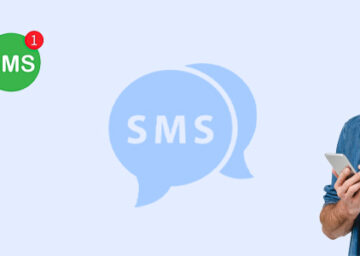 Illustration montrant la transition du SMS classique vers le SMS marketing, avec des graphiques et des statistiques sur son efficacité