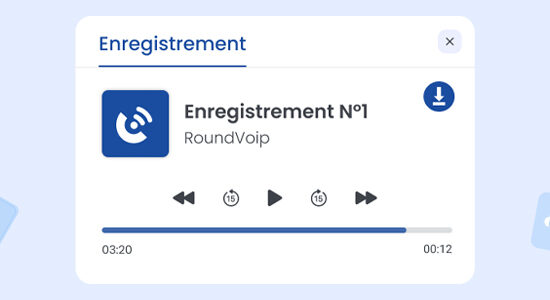 Illustration montrant l’enregistrement des appels utilisés pour améliorer la qualité du service client grâce à l’analyse et la formation
