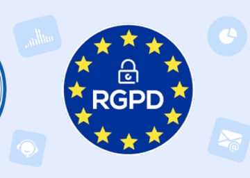 Illustration montrant la conformité RGPD et ISO 27001 comme piliers essentiels pour sécuriser les communications d’entreprise et protéger les données personnelles