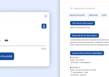 Illustration montrant comment l’IA vocale peut améliorer le service client grâce à l’analyse automatique des appels et la génération de rapports détaillés